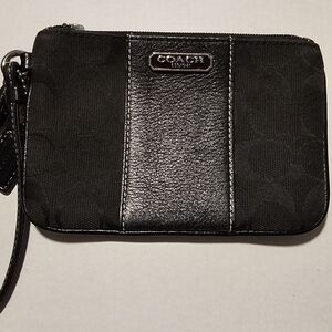 Monogram Coach wristlet